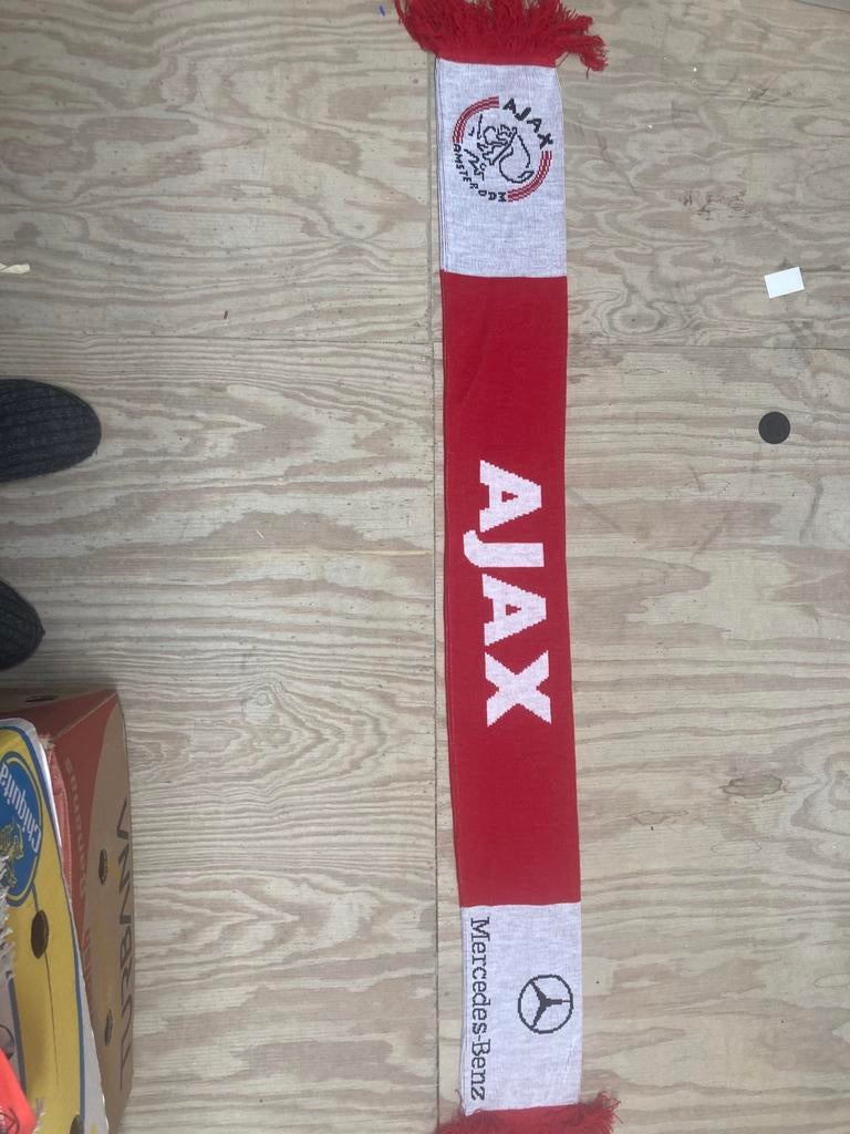 SJAAL AJAX/MERCEDES, Ophalen of Verzenden, Zo goed als nieuw, Ajax, Vaantje of Sjaal