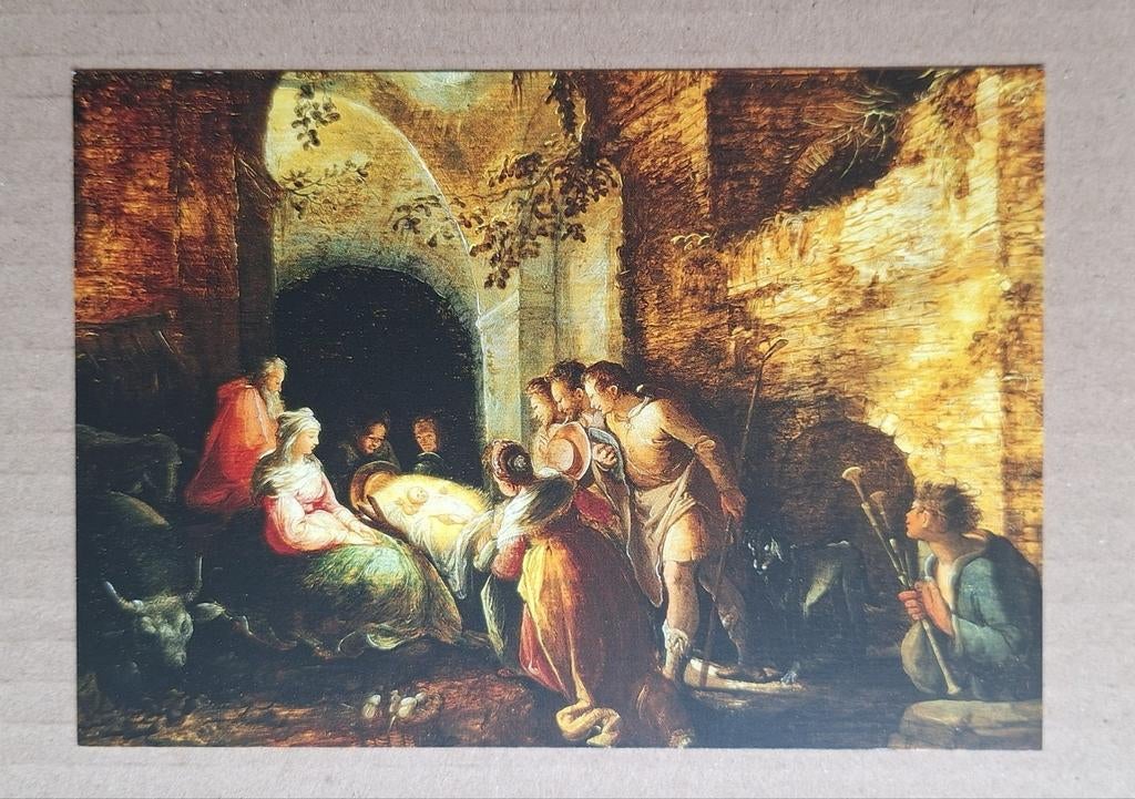 Karel van Mander - Aanbidding vd herders, 1598, Verzamelen, Ansichtkaarten | Themakaarten, Ophalen of Verzenden, 1980 tot heden