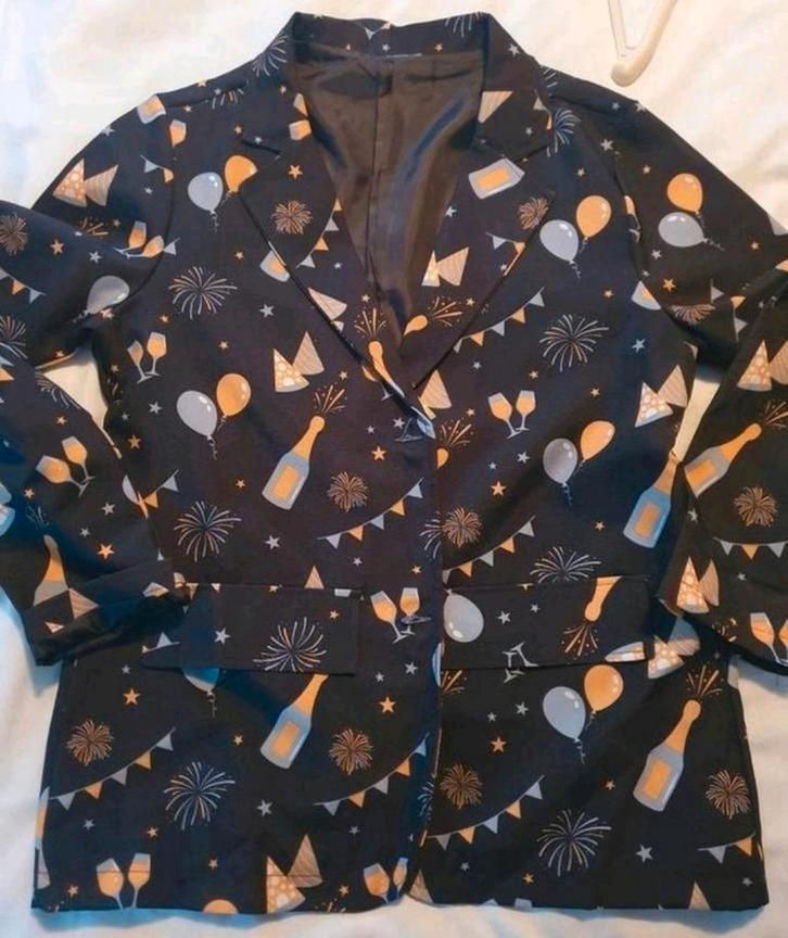 Feest pak oudejaarsavond feestdagen Nieuwjaar S kostuum 3d, Kinderen en Baby's, Kinderkleding | Maat 164, Ophalen of Verzenden