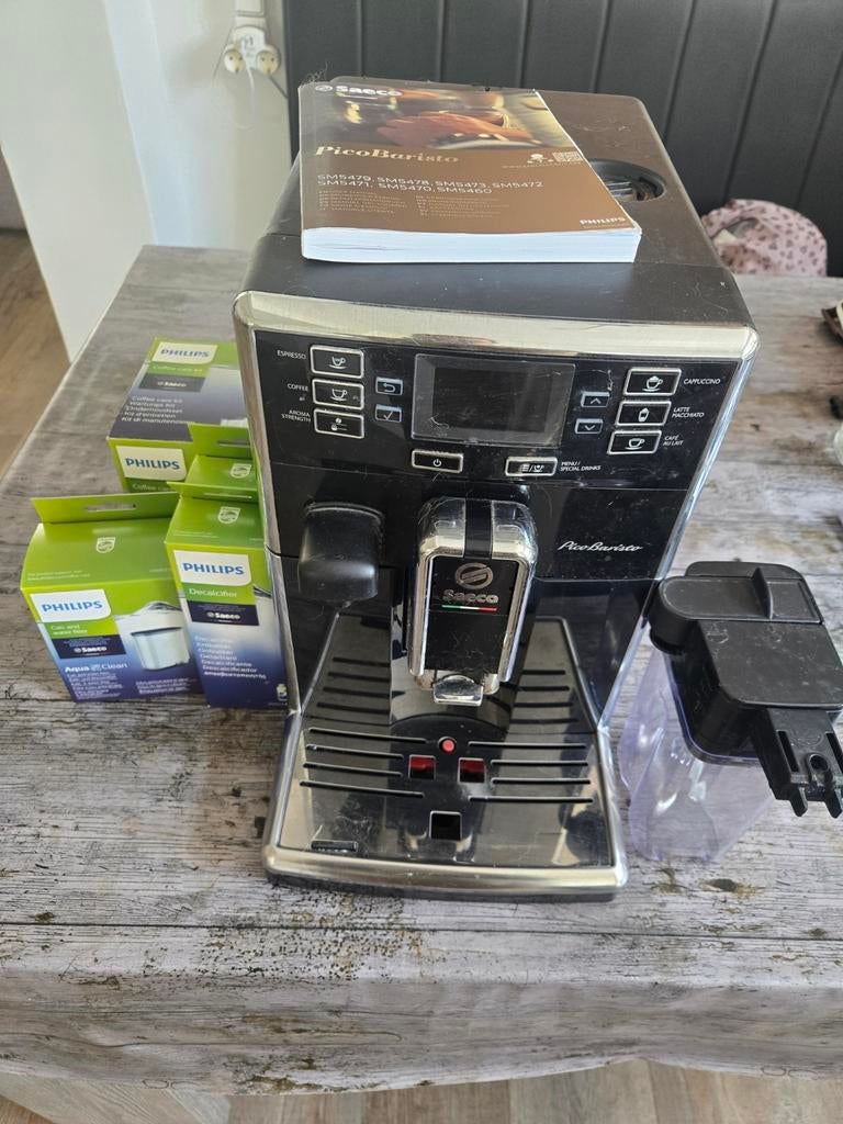 Philips Saeco Picobaristo Koffiemachine, Witgoed en Apparatuur, Ophalen, Afneembaar waterreservoir, Gebruikt, Koffiemachine