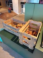 Houten kratjes, Ophalen