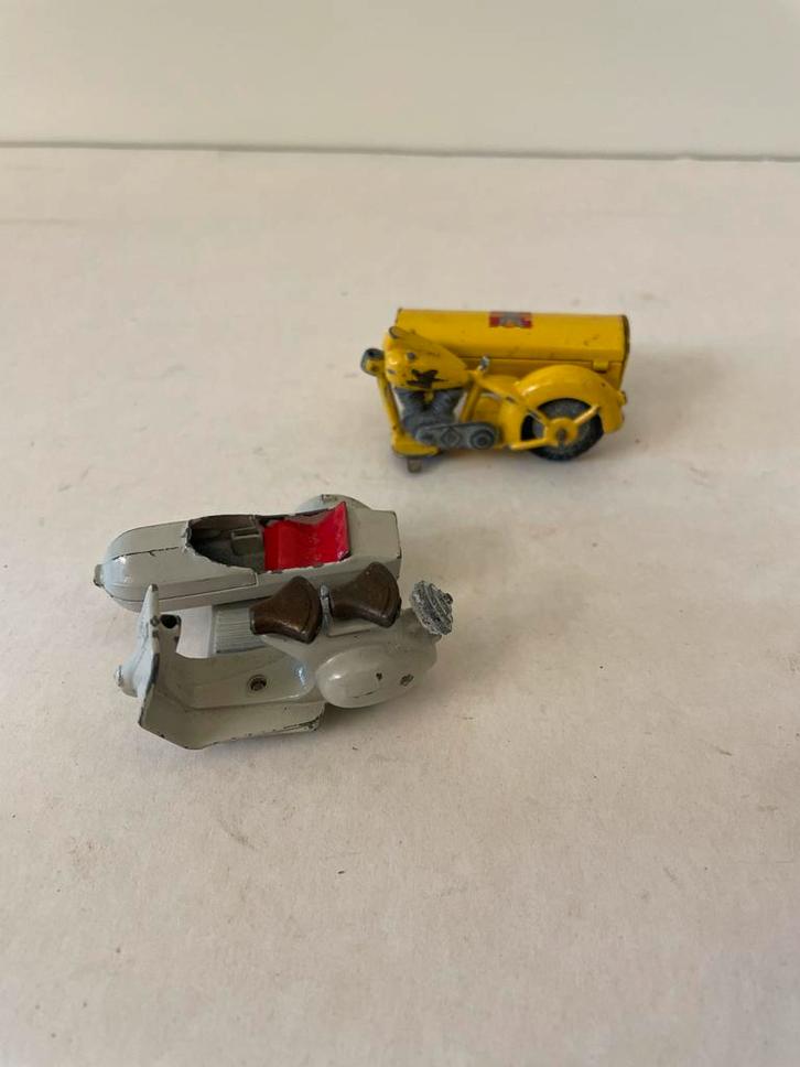 Vintage Tekno Harley Davidson & Vespa zijspan (onderdelen), Hobby en Vrije tijd, Modelbouw | Auto's en Voertuigen, Gebruikt, Overige typen