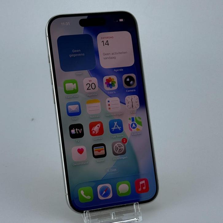 iPhone 15 Pro 128GB Titanium Silver, Telecommunicatie, Mobiele telefoons | Apple iPhone, Zo goed als nieuw