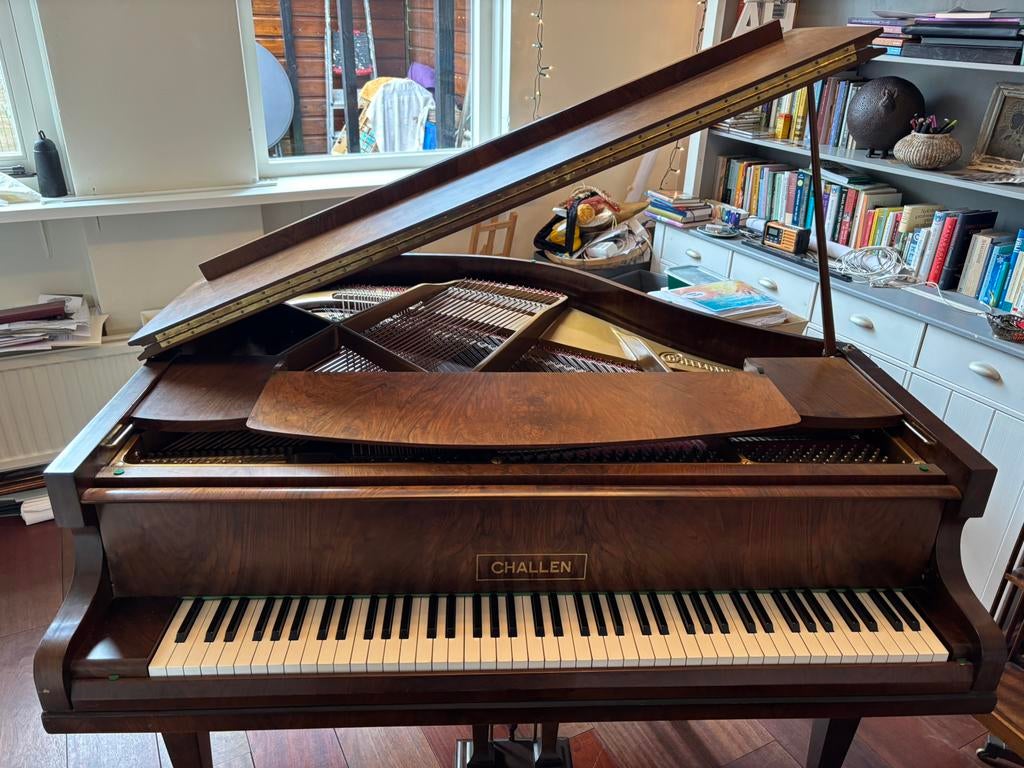 Challen Babyvleugel, Muziek en Instrumenten, Ophalen, Gebruikt, Bruin, Vleugel