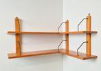 Wandrek Teak houten hoekplank Poul Cadovius ´60 rek, N, Ophalen of Verzenden, N, N