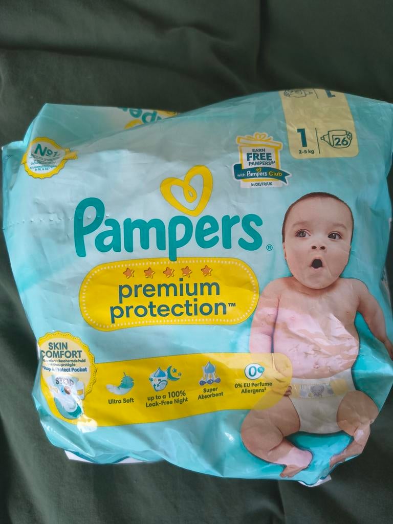 Pampers Premium Protection luiers maat 1 (10 stuks), Ophalen, Nieuw
