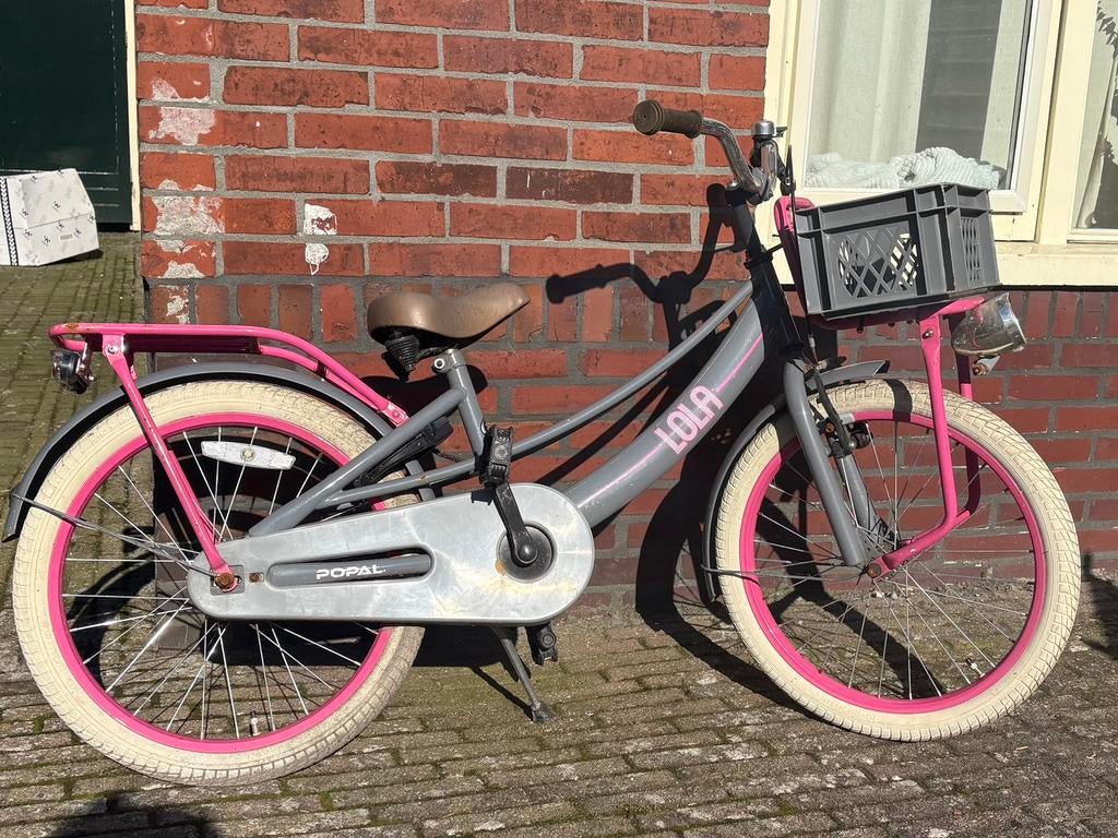 Meisjesfiets 20 inch - Lola Popal, Fietsen en Brommers, Fietsen | Meisjes, Ophalen of Verzenden, Gebruikt, 20 inch, Handrem