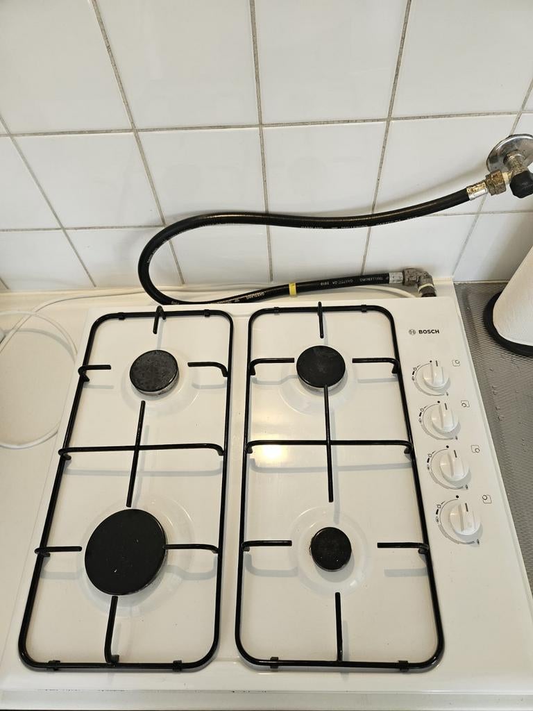 Bosch kookplaat, Witgoed en Apparatuur, Kookplaten, Ophalen, Gebruikt, 4 kookzones, Gas