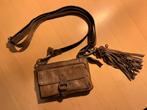 Bag2bag crossbody festival tasje leer grijs, Ophalen of Verzenden, Zo goed als nieuw, Grijs, Schoudertasje