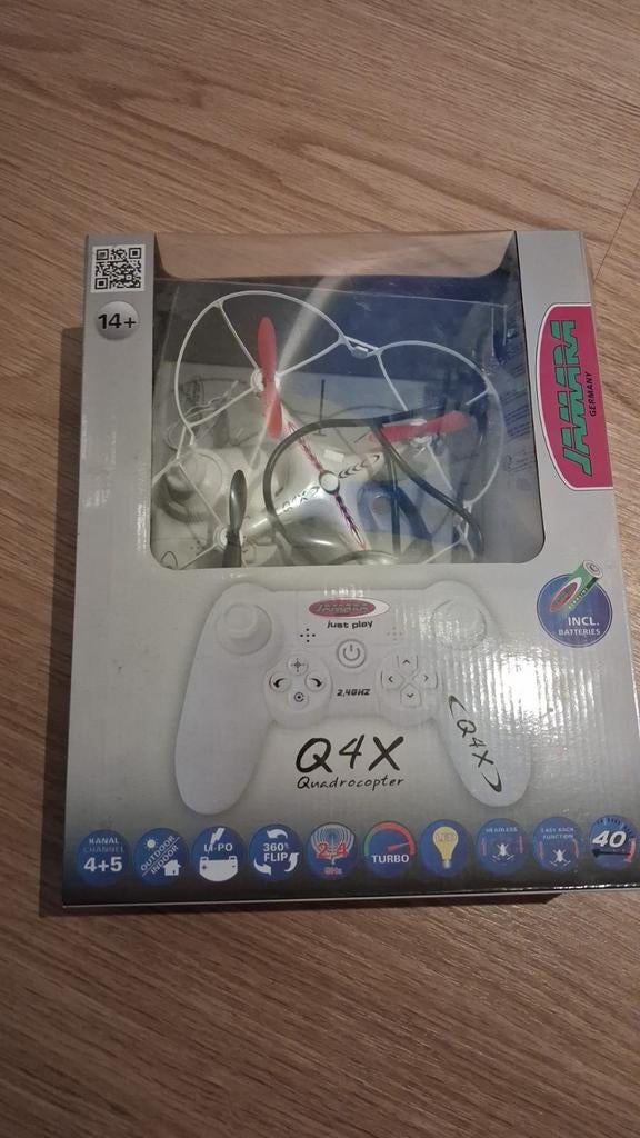 Jamara Q4X Quadrocopter Drone - Wit/Rood, Audio, Tv en Foto, Drones, Zo goed als nieuw, Speelgoeddrone, Geen camera, Overige merken