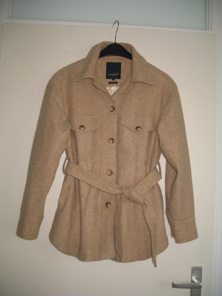 Cavallaro Napoli Jasje Wolblend Maat S Niet Gedragen, Maat 38/40 (M), Beige, Cavallaro Napoli, Nieuw