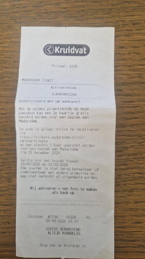 Madurodam 2e kaartje gratis, 7 stuks beschikbaar, Twee personen, Kortingskaart