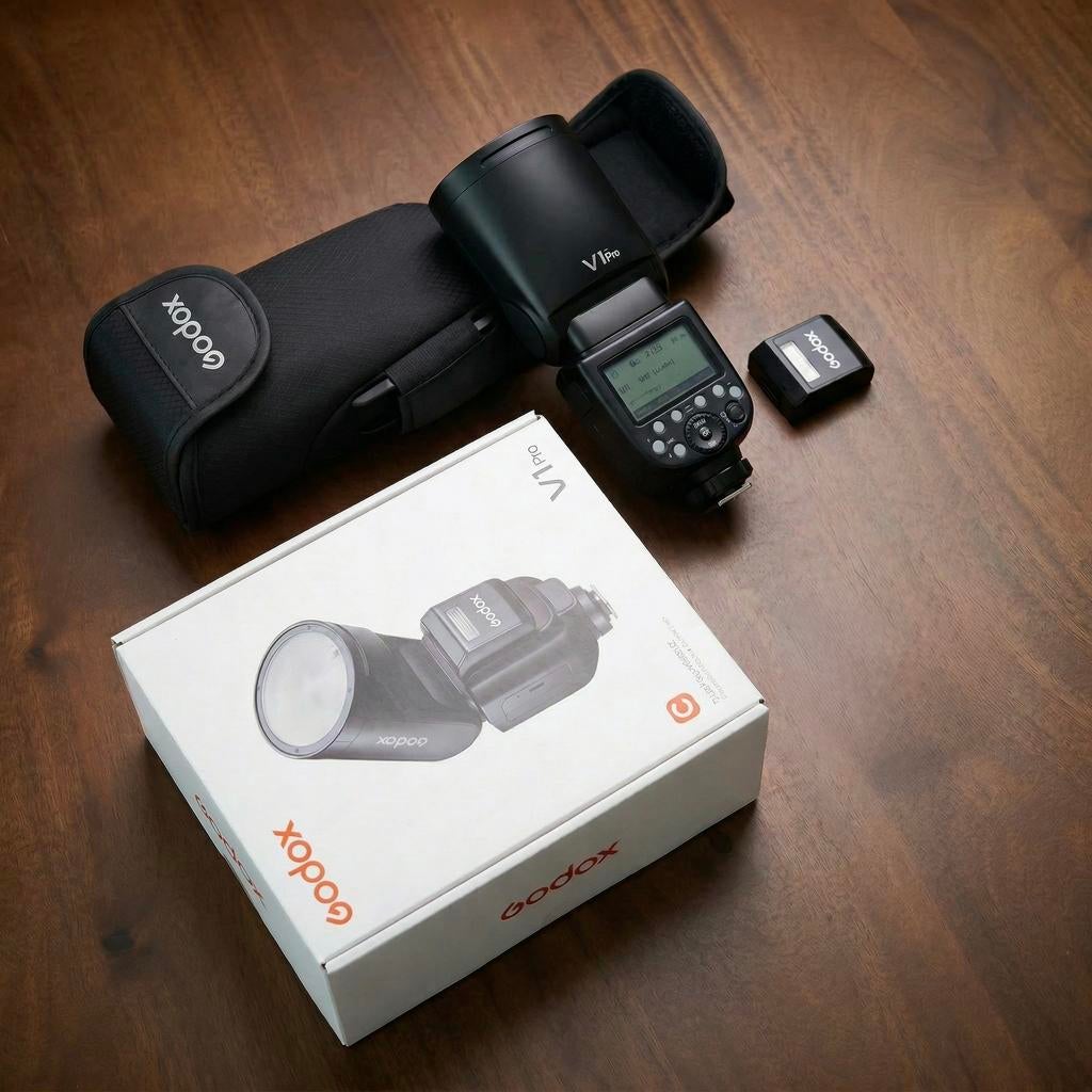 Godox Speedlite V1Pro Canon, Audio, Tv en Foto, Fotografie | Flitsers, Ophalen of Verzenden, Zo goed als nieuw, Canon