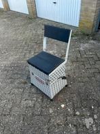 Viskoffer zitje aluminium, Ophalen, Gebruikt, Koffer of Tas
