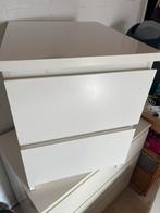 IKEA MALM ladekast met 2 lades - Wit, Ophalen, Gebruikt, 1 of 2 laden, 50 tot 100 cm