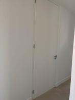 Moderne witte binnendeur met scharnieren 258cm h, Doe-het-zelf en Verbouw, Deuren en Horren, Ophalen, 80 tot 100 cm, 215 cm of meer