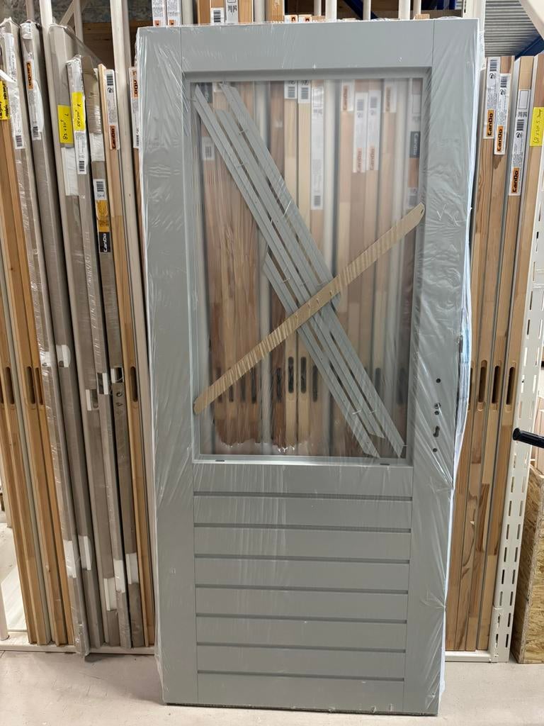 Buiten deur 93x211,5 inclusief glas, Ophalen, Nieuw, 200 tot 215 cm, Glas