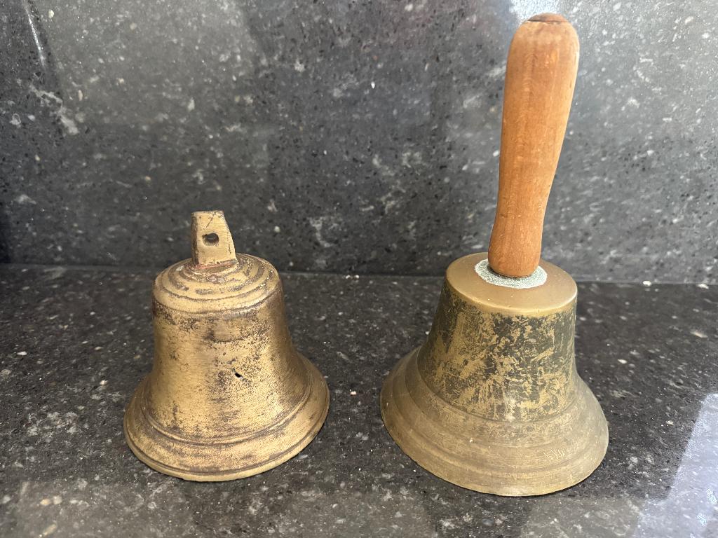 Vintage koperen bellen, Antiek en Kunst, Antiek | Koper en Brons, Ophalen, Koper