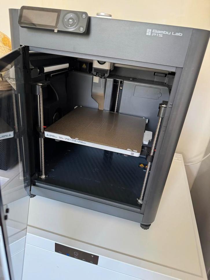 NIEUW Bambulab P1S 3D printer met accessoires, Computers en Software, 3D Printers, Zo goed als nieuw, Ingebouwde Wi-Fi, Ophalen