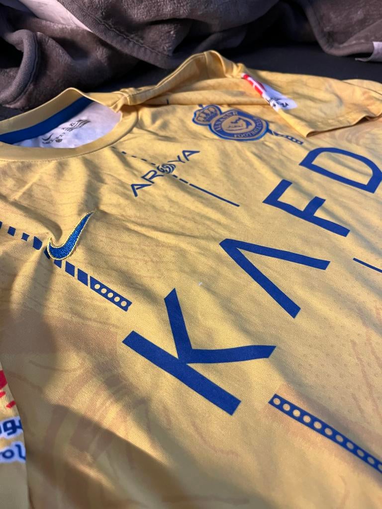 Origineel Al Nassr Voetbalshirt - Geel, Ophalen of Verzenden, Zo goed als nieuw, Shirt