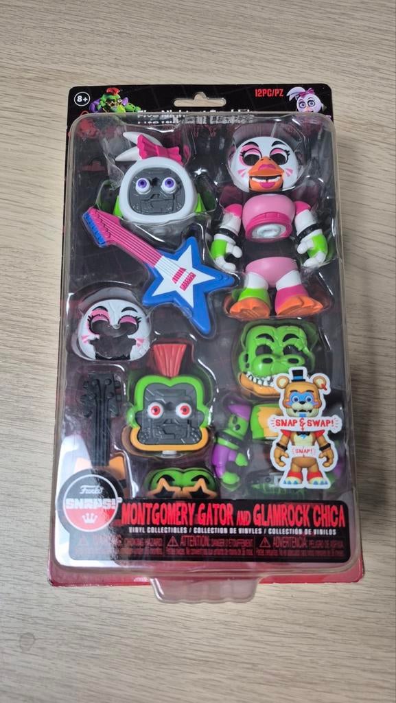 FNAF Montgomery Gator & Glamrock Chica 2-pack figuren, Ophalen of Verzenden, Nieuw