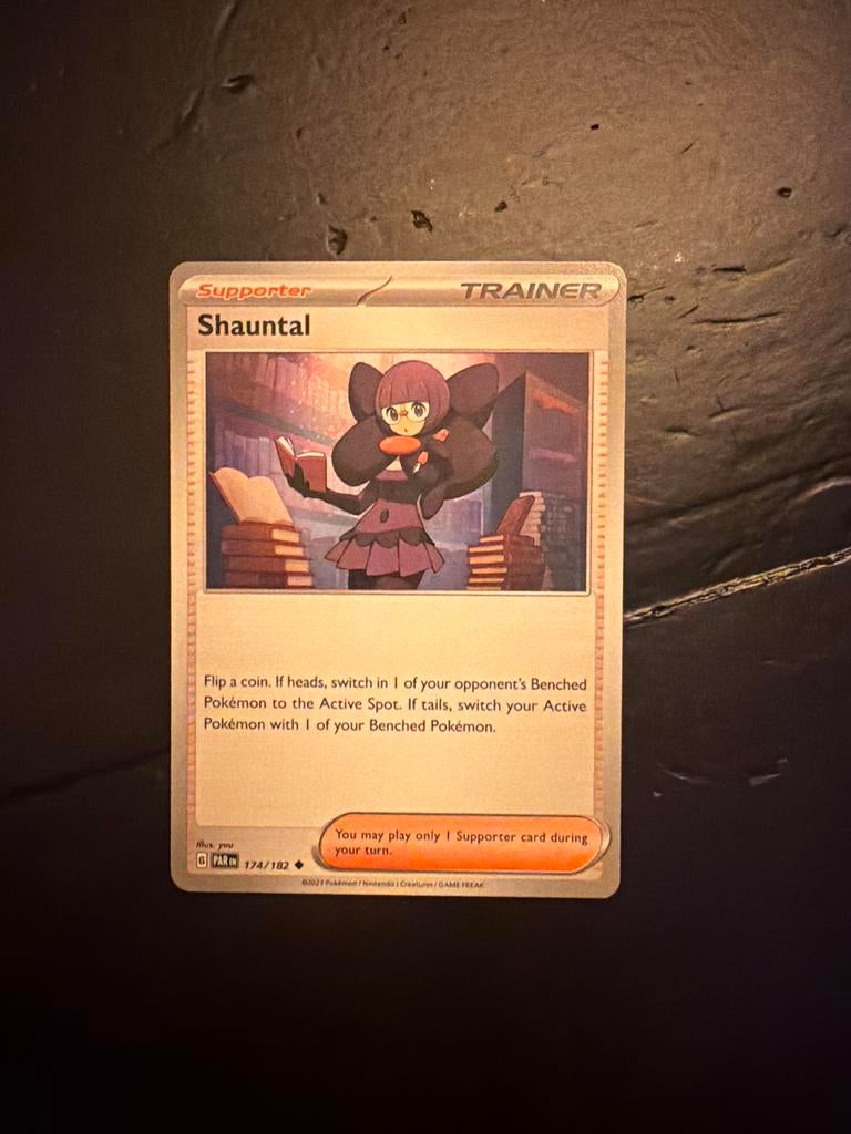 Pokémon TCG: Shauntal Supporter Kaart 174/182, Ophalen of Verzenden, Zo goed als nieuw, Losse kaart