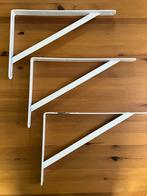 3 Witte Plankdragers 25x40 cm - Max 60 kg, Ophalen of Verzenden, Nieuw