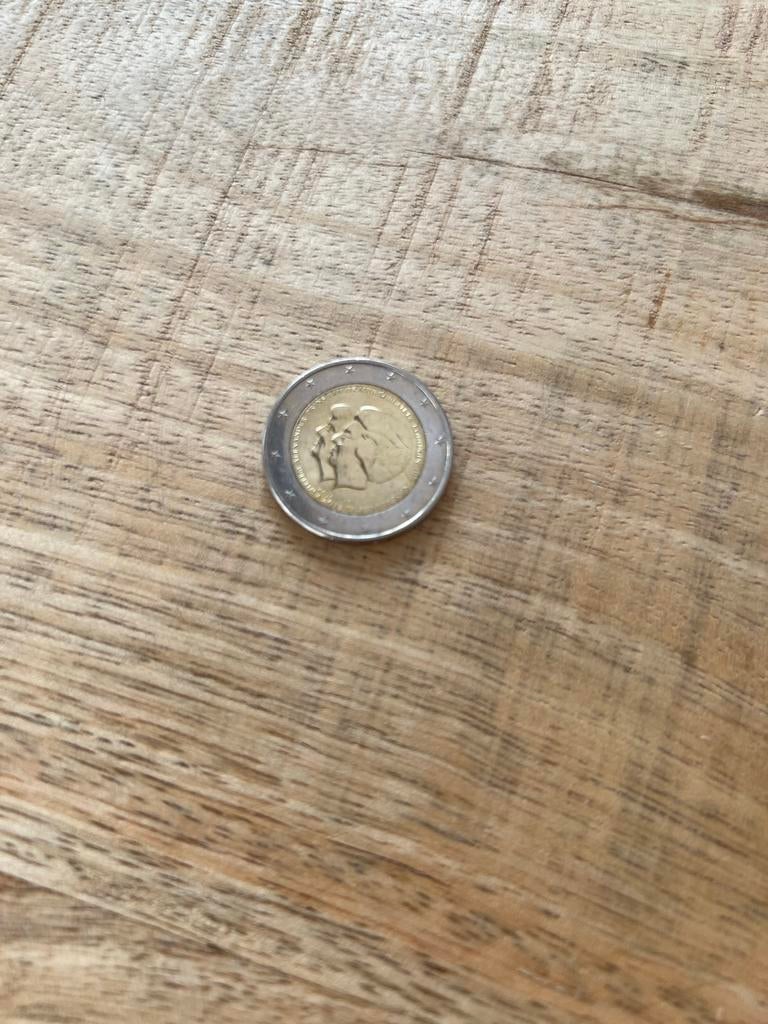 2 euro munt dubbele kop Beatrix Willem Alexander 2013, Ophalen of Verzenden, Overige landen, 2 euro, Losse munt