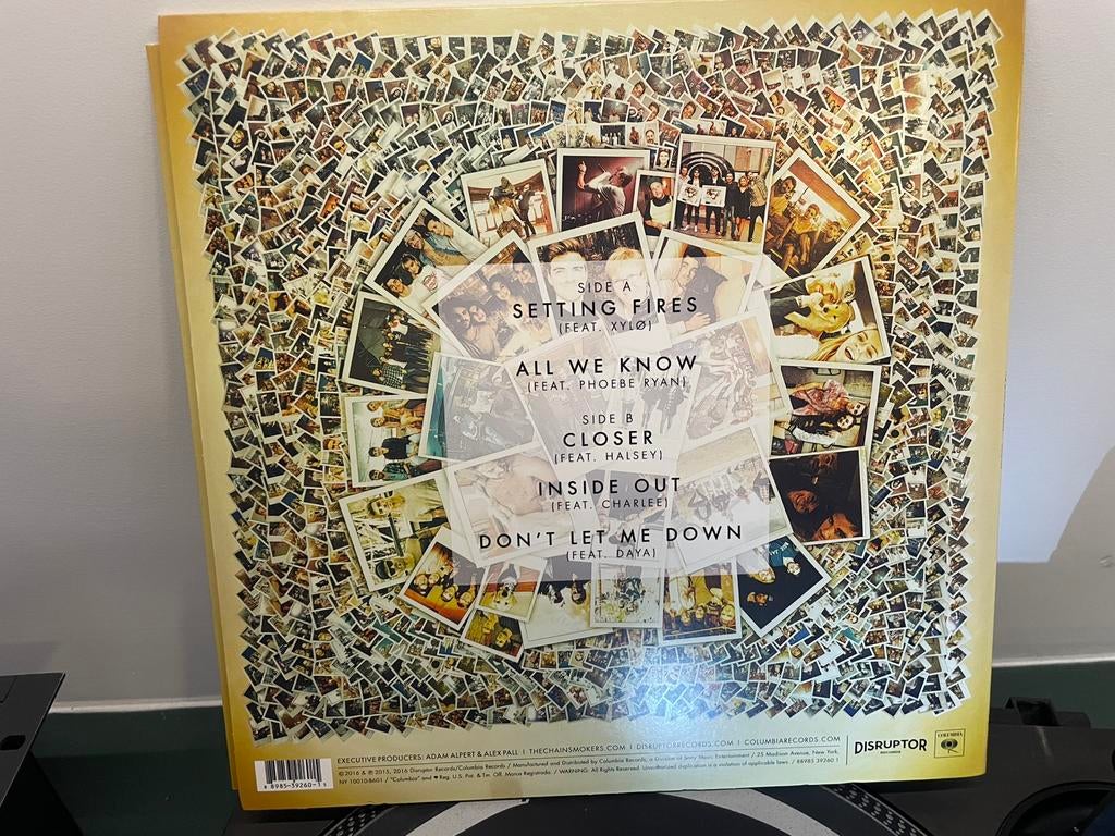 The Chainsmokers - Collage incl. boekwerk, Ophalen of Verzenden, Zo goed als nieuw, 12 inch, Dance Populair