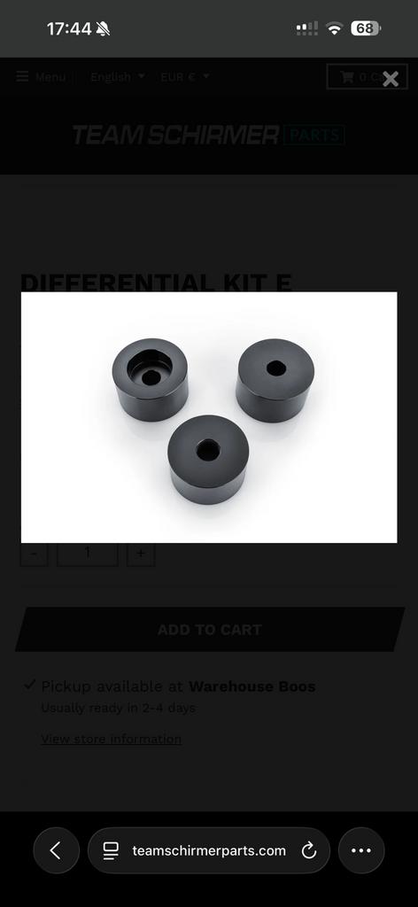 Team schirmer diff bussen e36, Ophalen of Verzenden, Nieuw