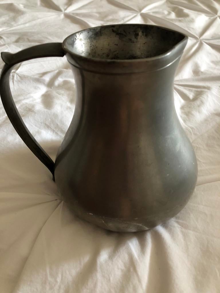 Antiek tinnen kannetje H 15cm, Antiek en Kunst, Antiek | Tin, Ophalen