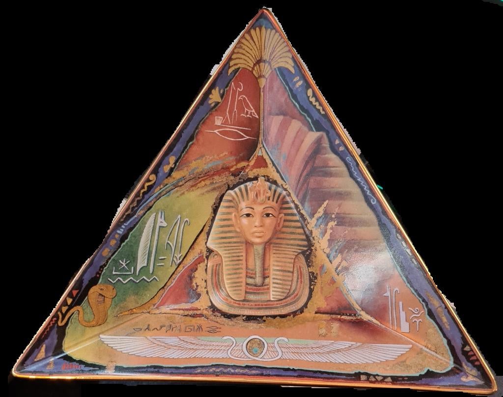 Porselein driehoek bord, Ophalen