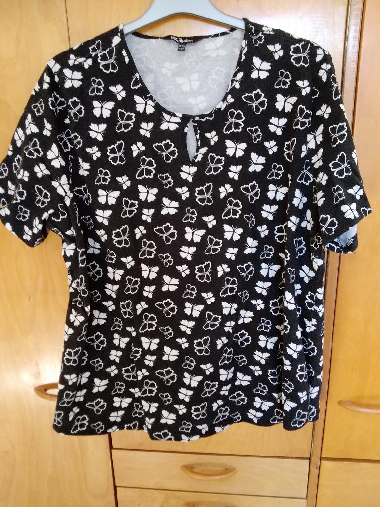 t-shirt Ulla Popken maat 54/56, Zwart, Ulla Popken, Gedragen, Shirt of Top