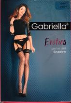 Nylonkousen+jarretelgordel, Kleding | Dames, Verzenden, Zwart, Nieuw, Maat 40/42 (M)