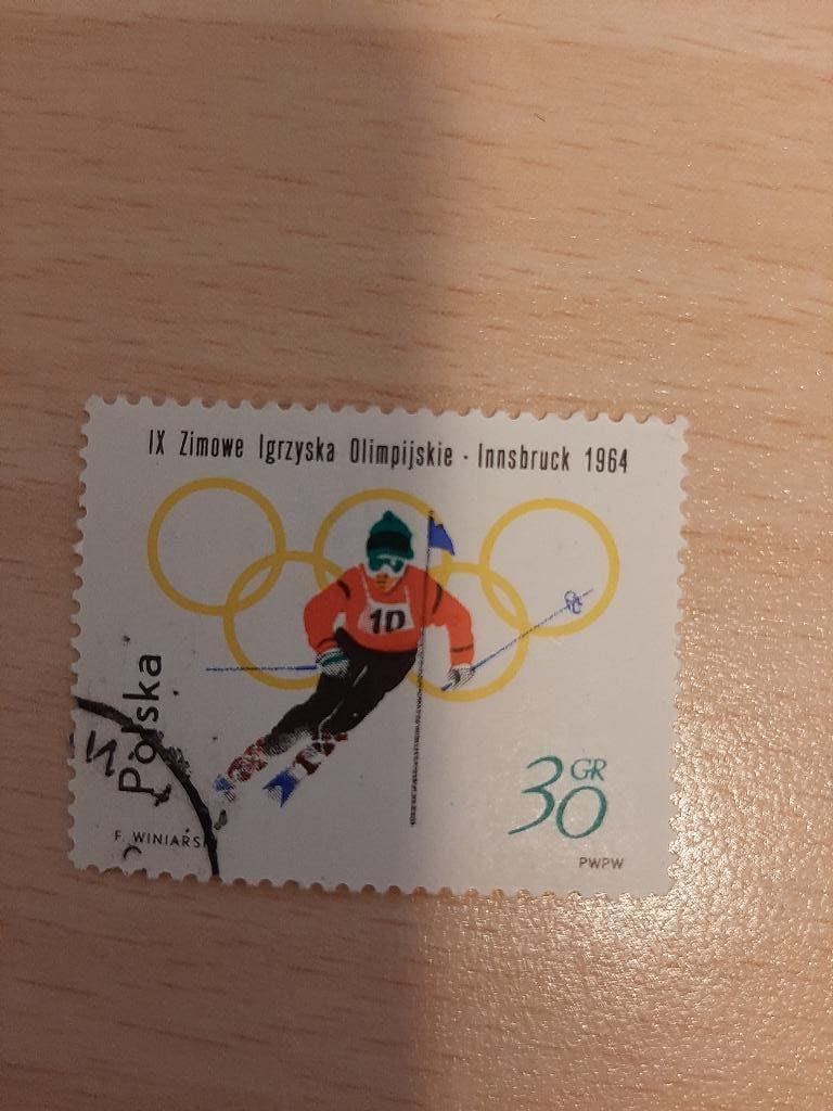 Polen Olympische Spelen skien, Postzegels en Munten, Verzenden, Polen, Gestempeld