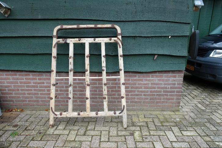 Kapstok, oude houten eg, 28 haken, origineel en leuk!, Huis en Inrichting, Woonaccessoires | Kapstokken, Gebruikt, Wandkapstok