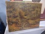 Schilderij Bos met Beek - Charles Lebron (1906-1937, Ophalen of Verzenden