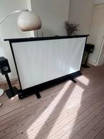 Nieuw projectiescherm - Ideaal voor thuisbioscoop, Ophalen, Zo goed als nieuw, Vrijstaande haard