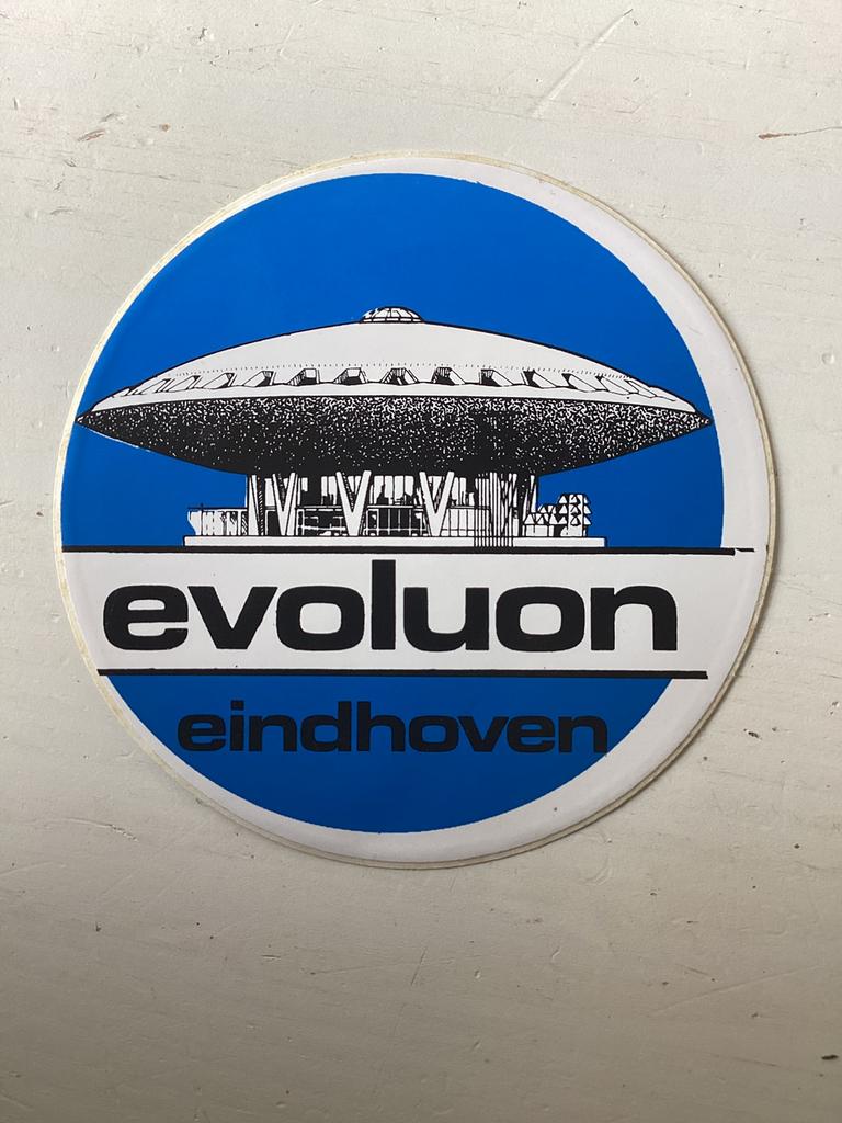 Sticker Evoluon Eindhoven, Verzenden, Zo goed als nieuw