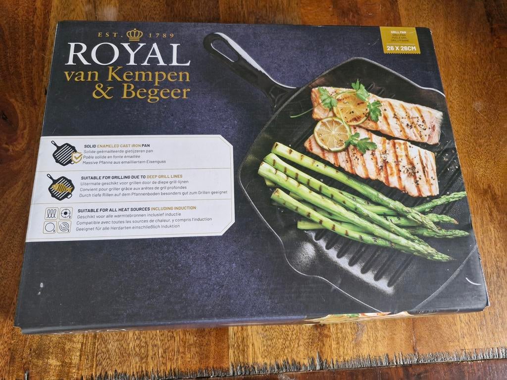 Grillpan NIEUW, Ophalen of Verzenden, Nieuw, Gietijzer, Koekenpan of Braadpan