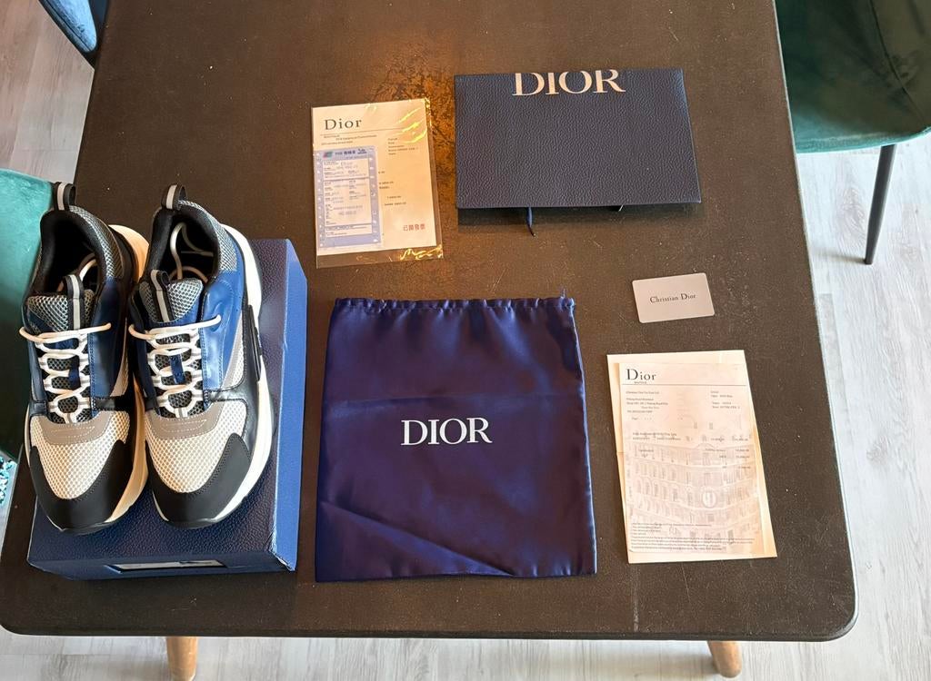 Dior b22, Kleding | Heren, Schoenen, Blauw, Ophalen of Verzenden, Zo goed als nieuw, Veterschoenen