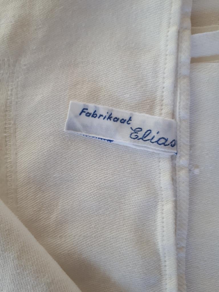 Een heel mooi wit damast tafellaken van Elias fabrikaat, Ophalen of Verzenden, Zo goed als nieuw, Rechthoek, Binnen