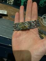 Mi Vida Loco Armband - Stoere Schakels met Boksbeugel Detail, Ophalen of Verzenden, Gebruikt, Zilver, Staal