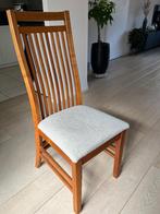 4 eettafelstoelen, Huis en Inrichting, Ophalen, Gebruikt, Bruin, Vier