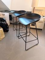 HAY barkrukken - Set van 2, zwart design, Huis en Inrichting, Barkrukken, Ophalen, Gebruikt, Met voetsteun, 60 tot 90 cm