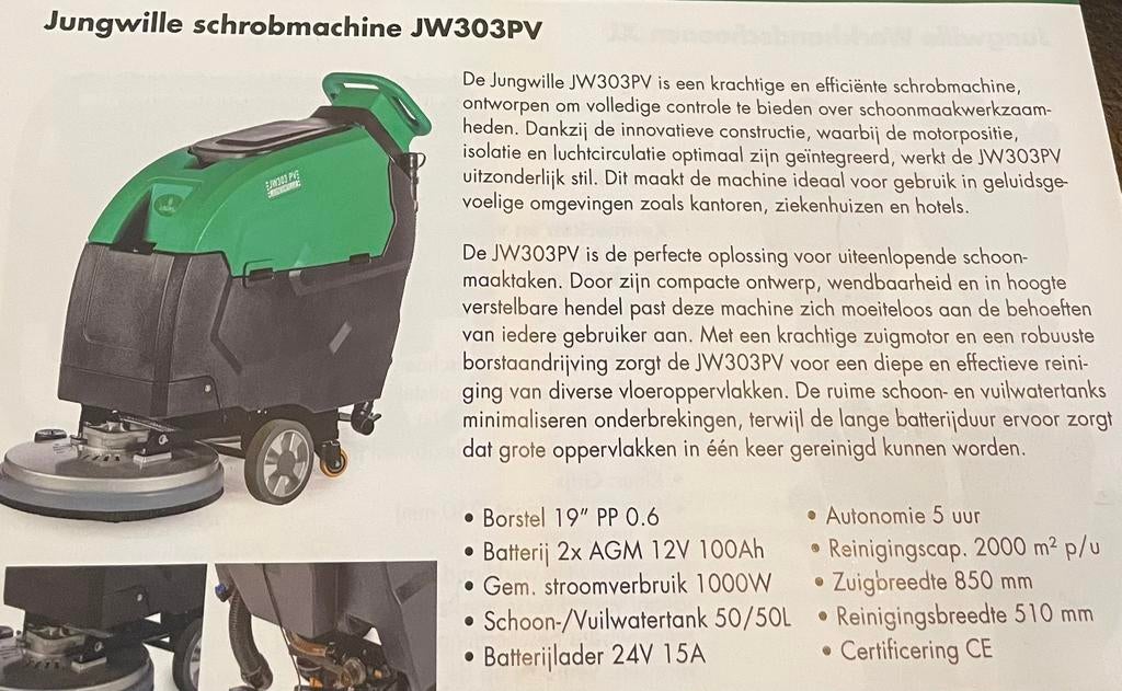 Schrobmachine JW 303PV, Ophalen of Verzenden, Zo goed als nieuw