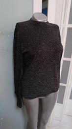 Most Wanted lurex zilverdraad truitje zwart, Zwart, Maat 42/44 (L), Ophalen of Verzenden, Zo goed als nieuw