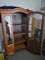 Vitrinekast, eiken, Ophalen, Gebruikt, 100 tot 150 cm, 150 tot 200 cm