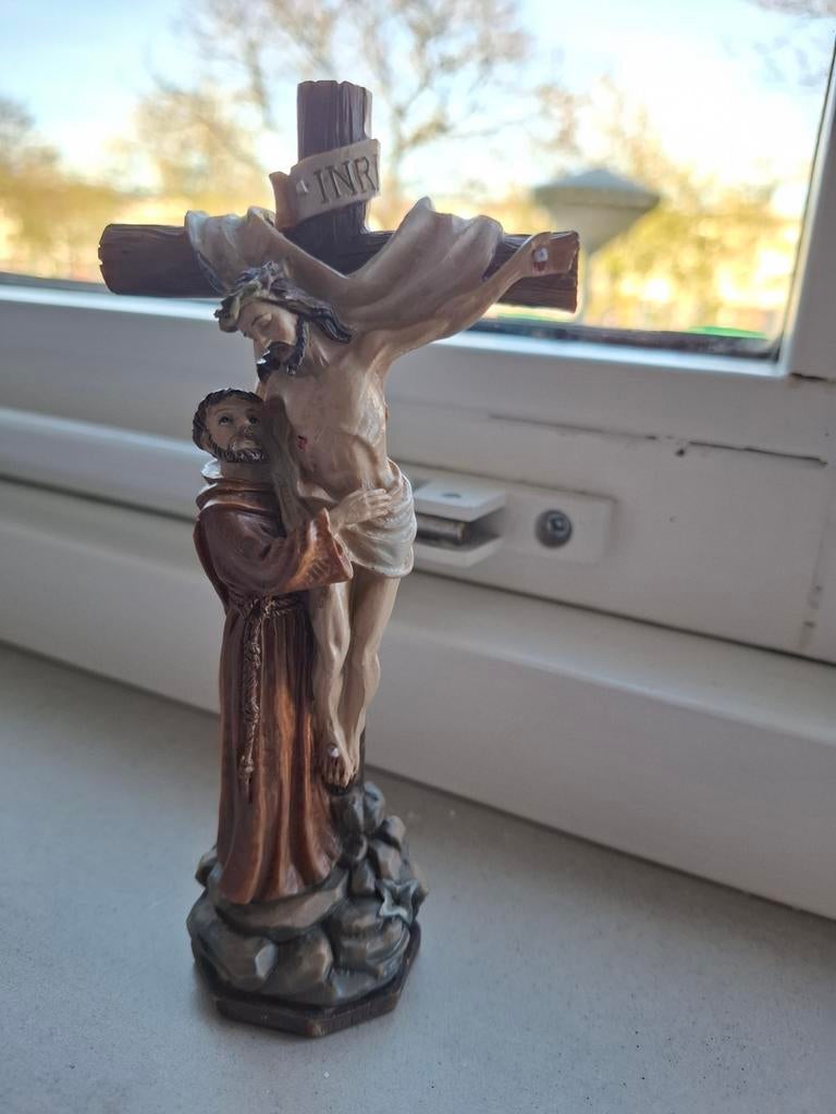 Sint Franciscus metJezus aan het kruis, Ophalen of Verzenden