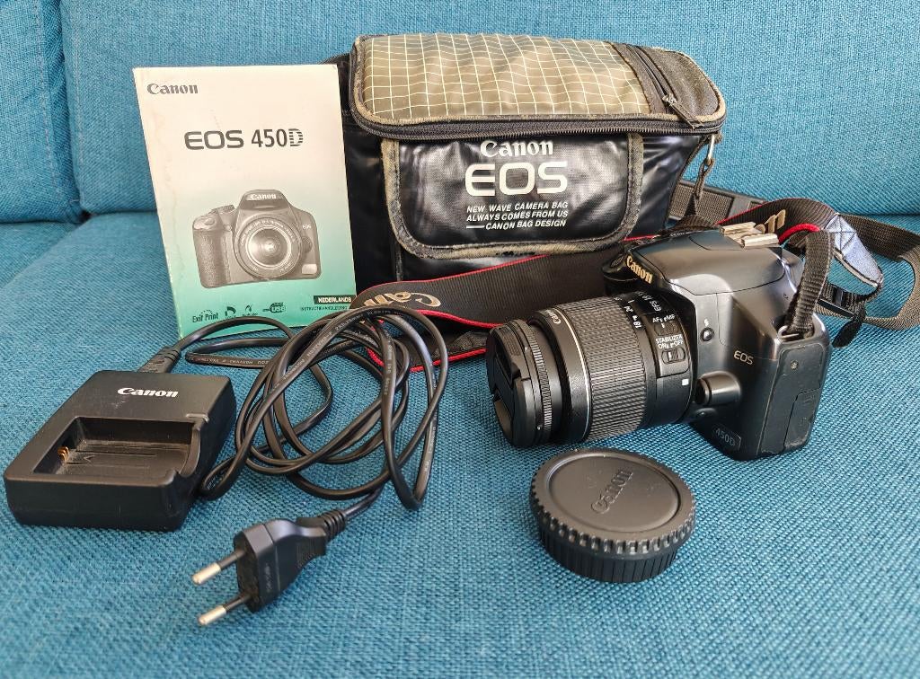 Prachtige Canon EOS 450D Spiegelreflexcamera set te koop, Audio, Tv en Foto, Fotocamera's Digitaal, Spiegelreflex, Canon, Ophalen of Verzenden